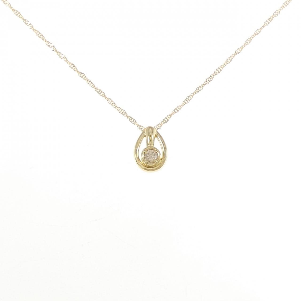 K18YG ダイヤモンド ネックレス 0.05CT