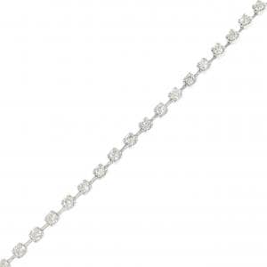 K18WG ダイヤモンド ブレスレット 1.00CT