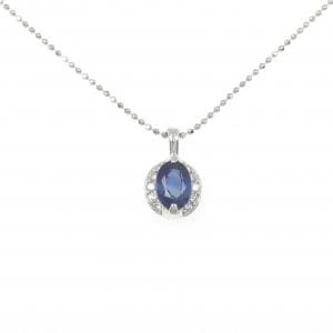 PT900 サファイヤ ネックレス 1.14CT
