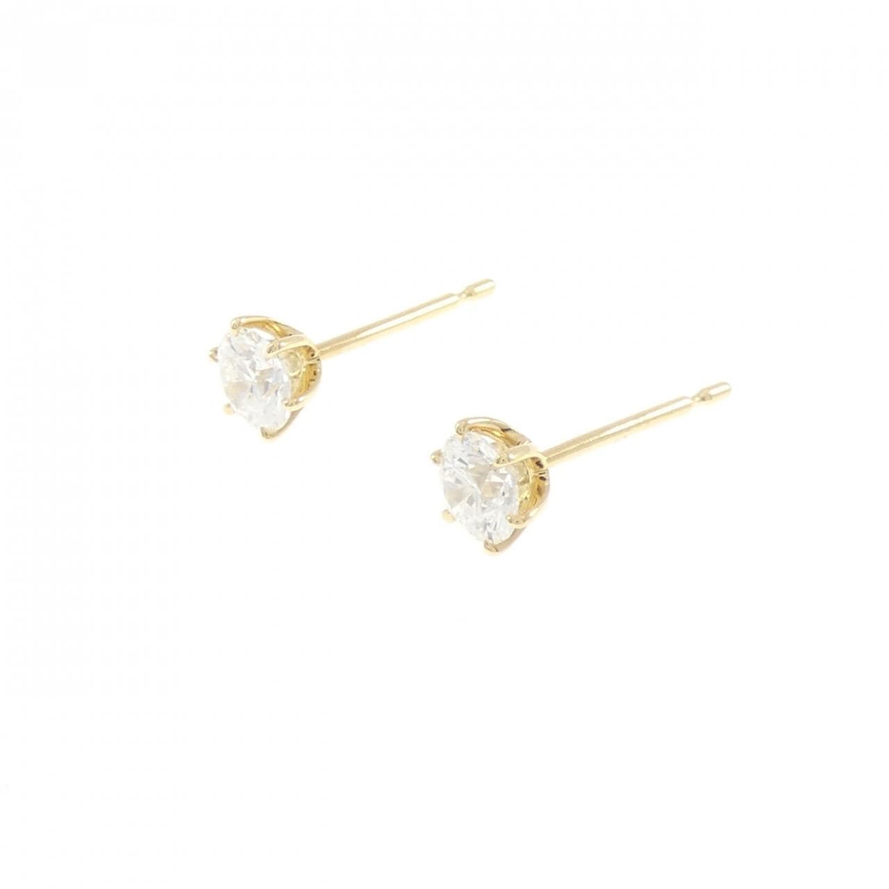 【リメイク】K18YG/ST ダイヤモンド ピアス 0.302CT 0.314CT E VS2 EXT-VG