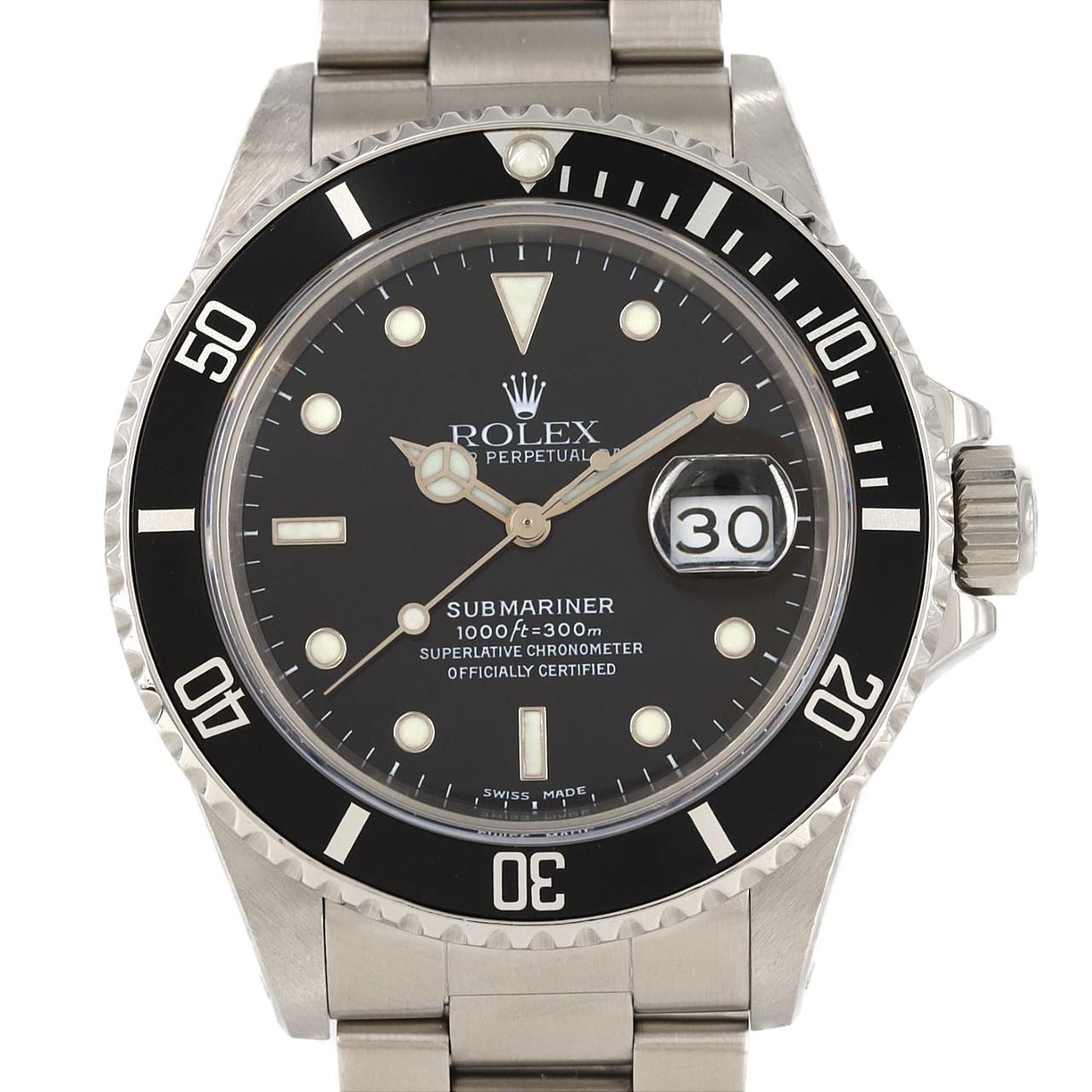 ロレックス サブマリーナーデイト 168000 SS 自動巻 R番