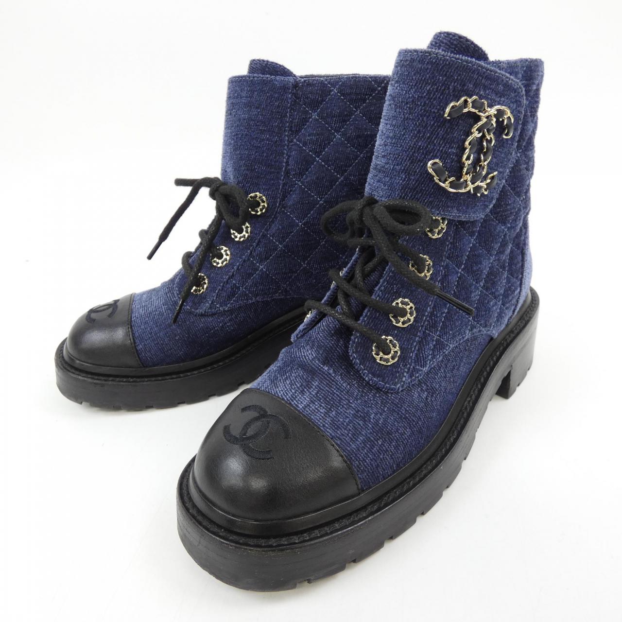 シャネル CHANEL レースアップ G36424Y55367 ブーツ