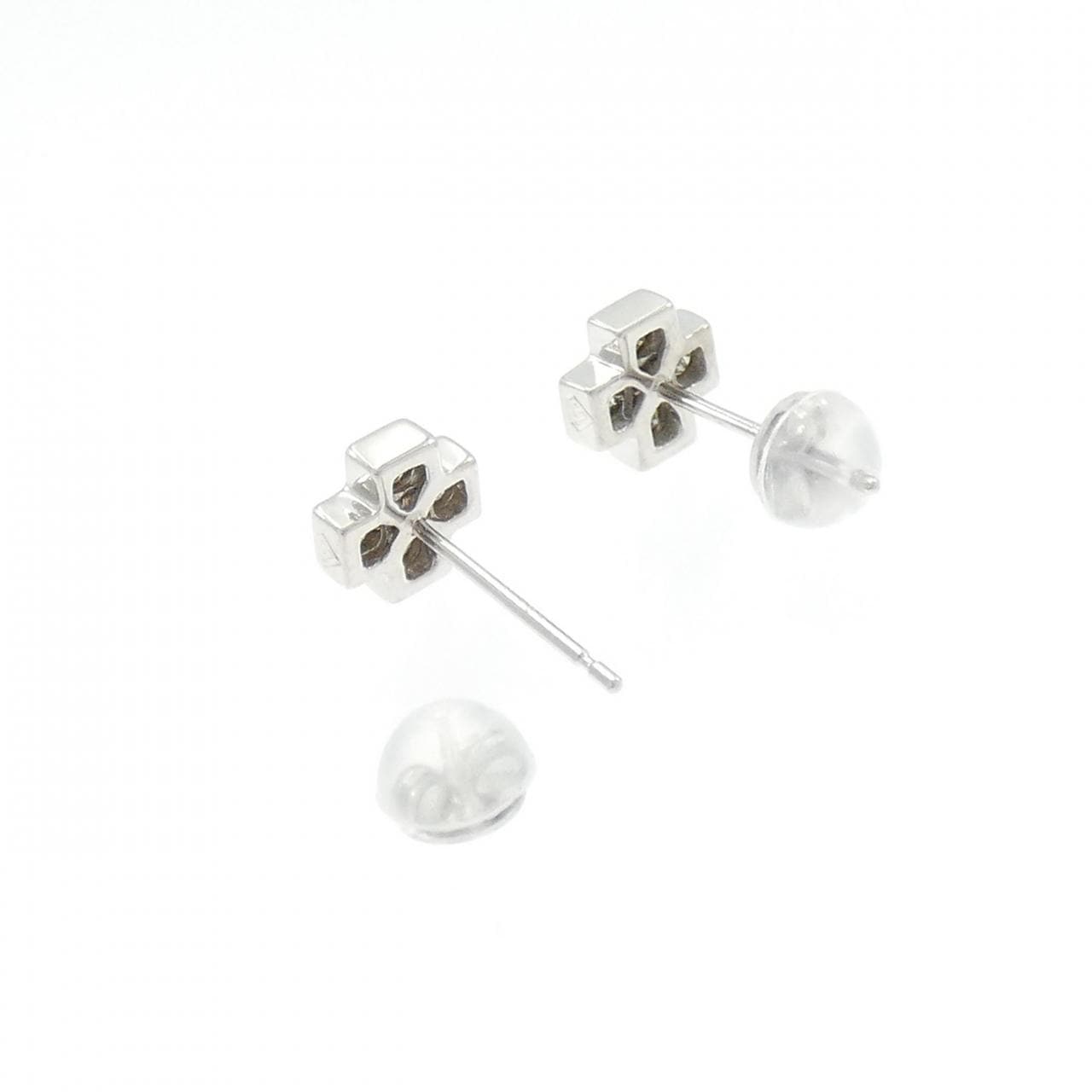 K18WG ダイヤモンド ピアス