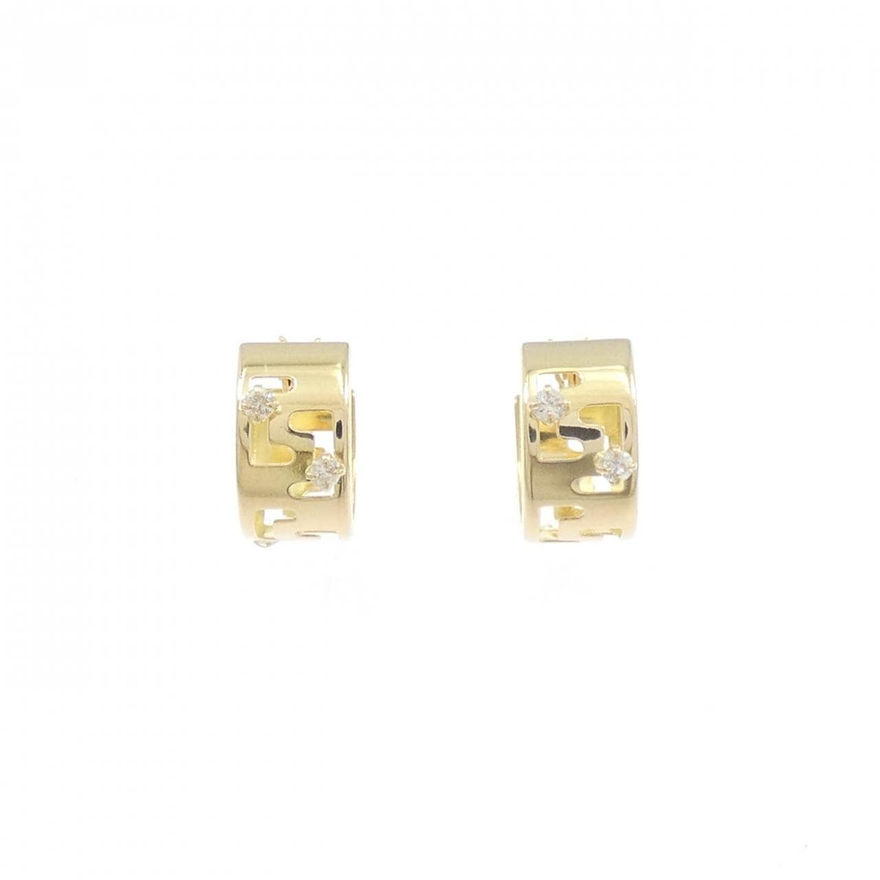 K18YG ダイヤモンド ピアス