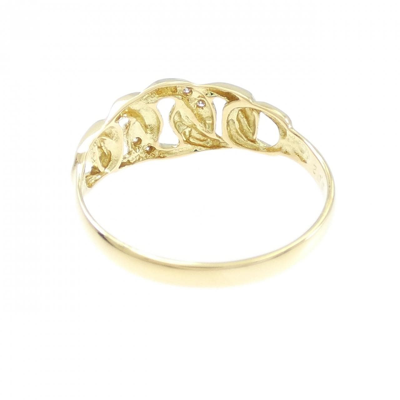 K18YG ダイヤモンド リング 0.02CT