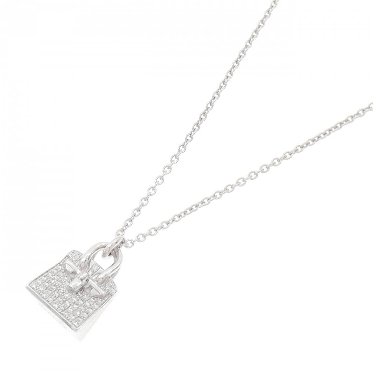 HERMES柏金包項鍊 0.22CT