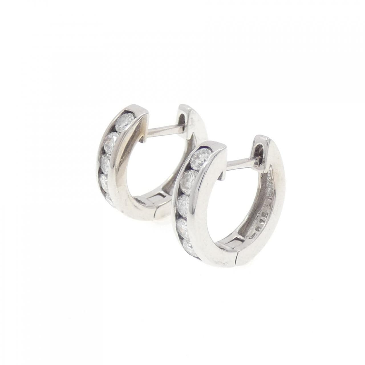 K18WG ダイヤモンド ピアス 0.30CT