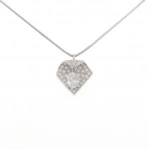 PT900/PT850 ダイヤモンド ネックレス 0.808CT F SI1 オーバルカット