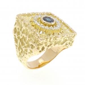 K18YG サファイヤ リング 0.54CT