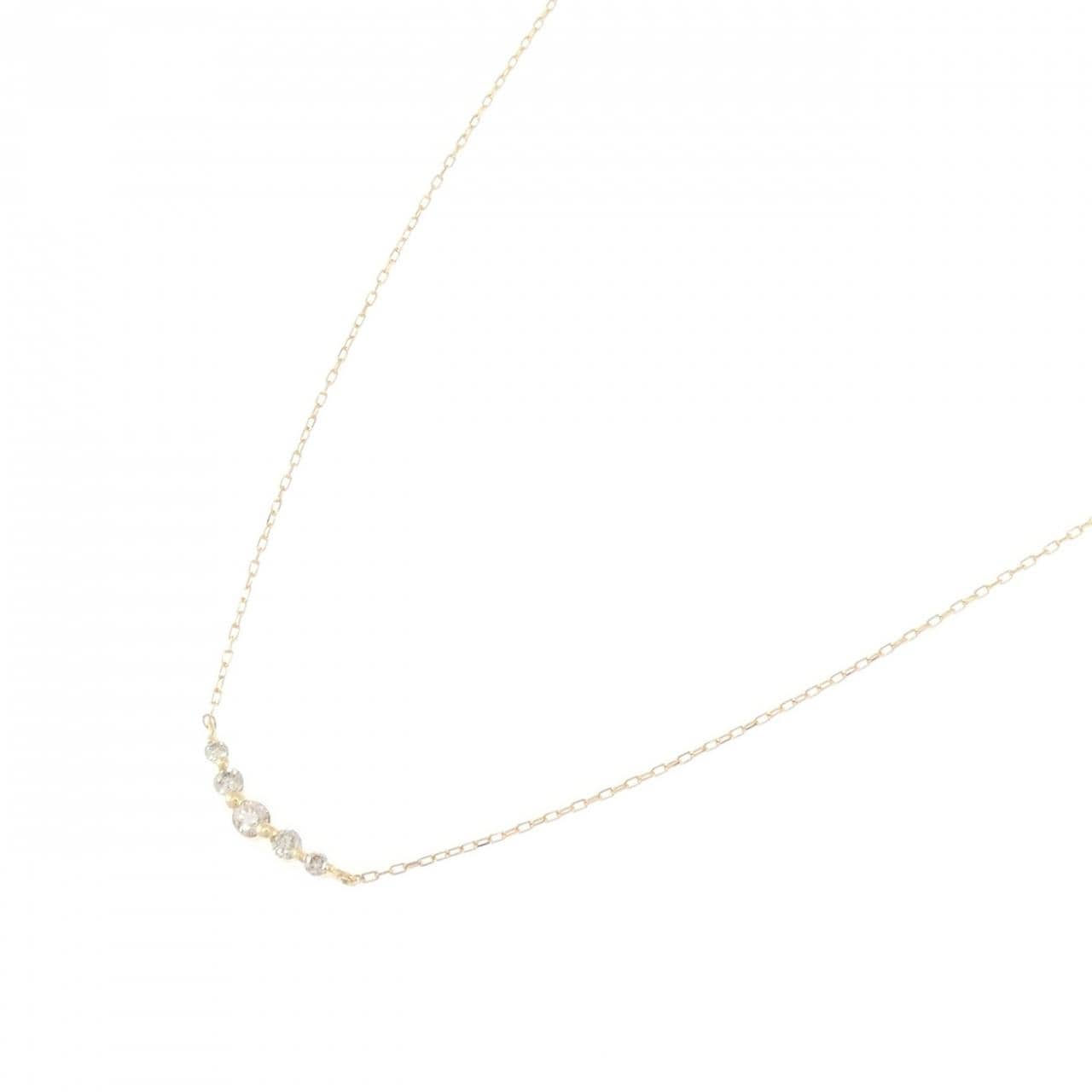 K18YG ダイヤモンド ネックレス 0.10CT