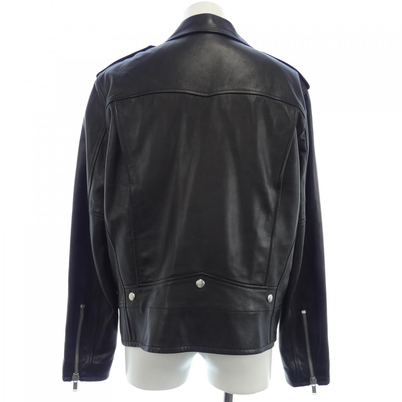 SAINT LAURENT SAINT LAURENT 皮革騎士夾克