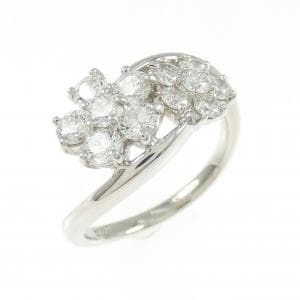 PT900 フラワー ダイヤモンド リング 1.00CT