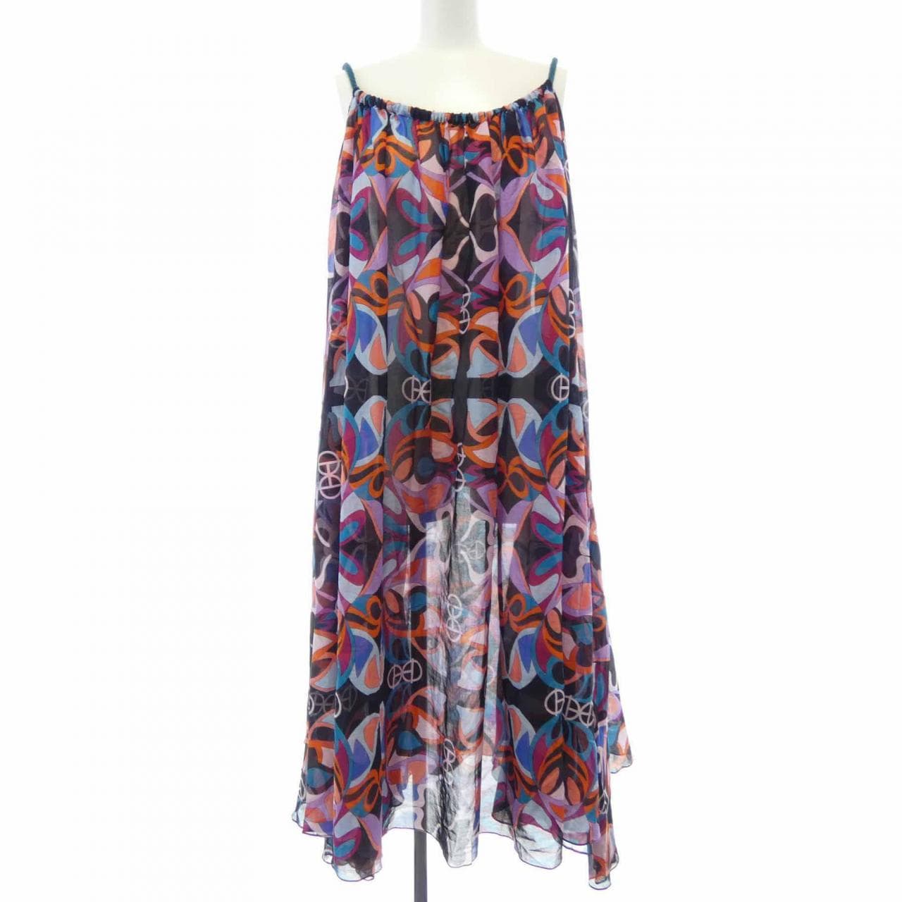 エルメス HERMES FLEURS MIROIRHROND 2E3504DE ワンピース