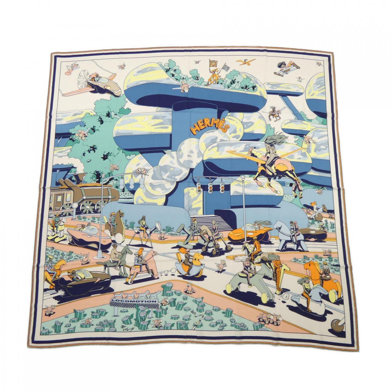 エルメス HERMES ロコモーション　LOCOMOTION H244098S カレジェアン140 ショール