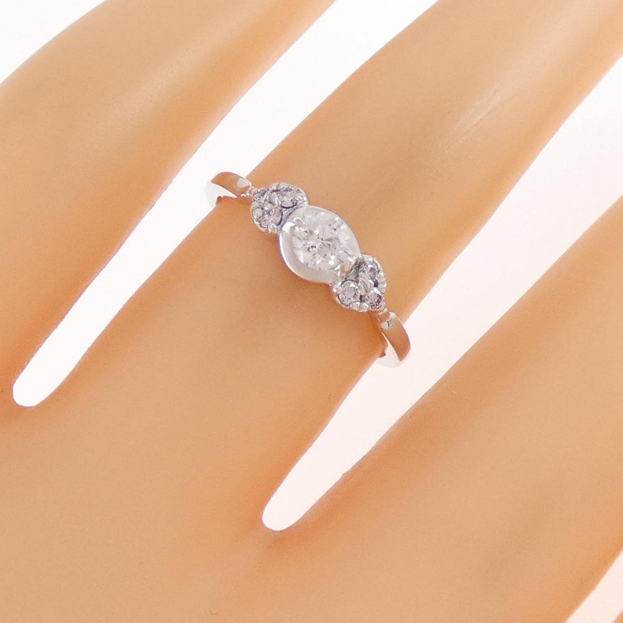 K18WG ダイヤモンド リング 0.17CT