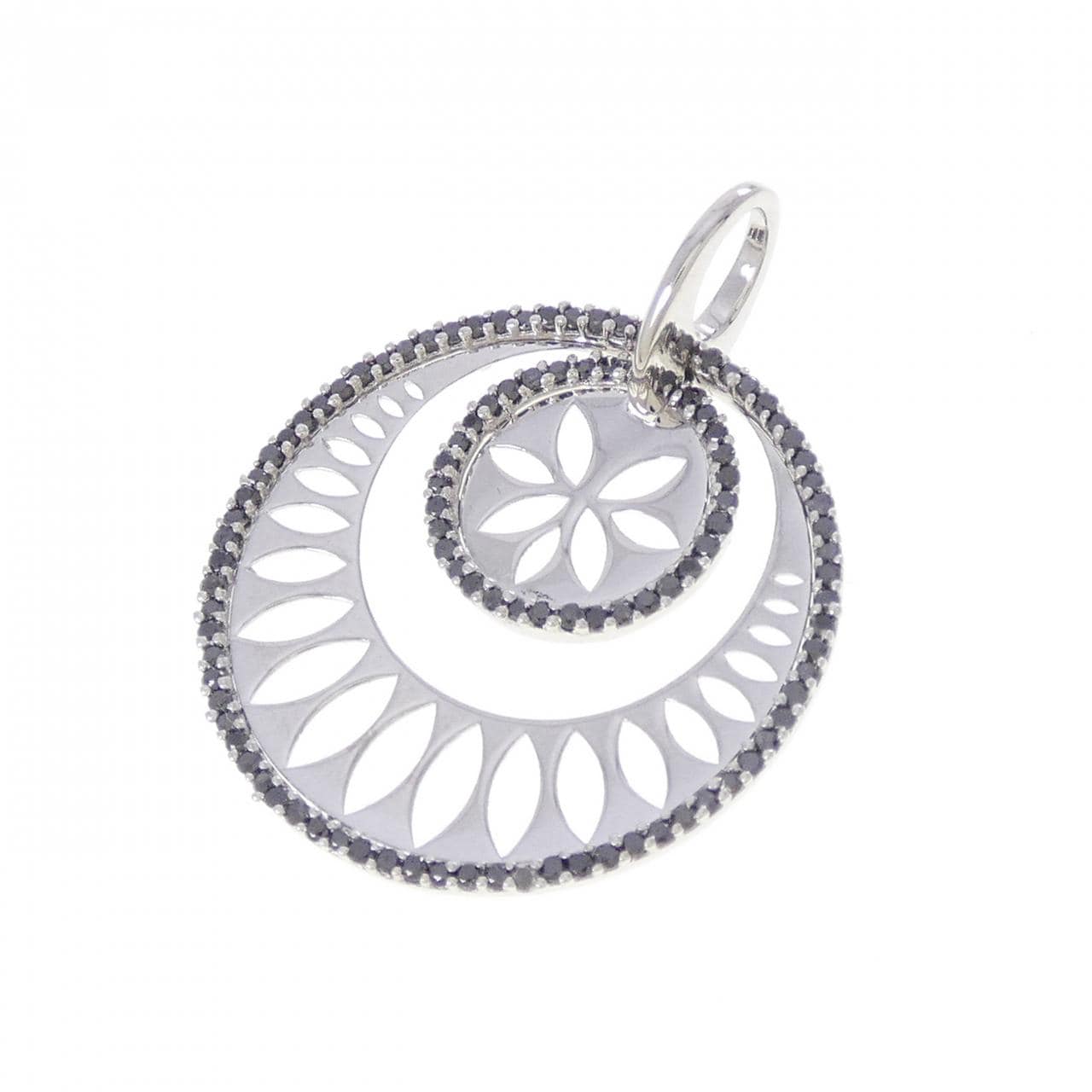 K18WG ダイヤモンド ペンダント 0.48CT