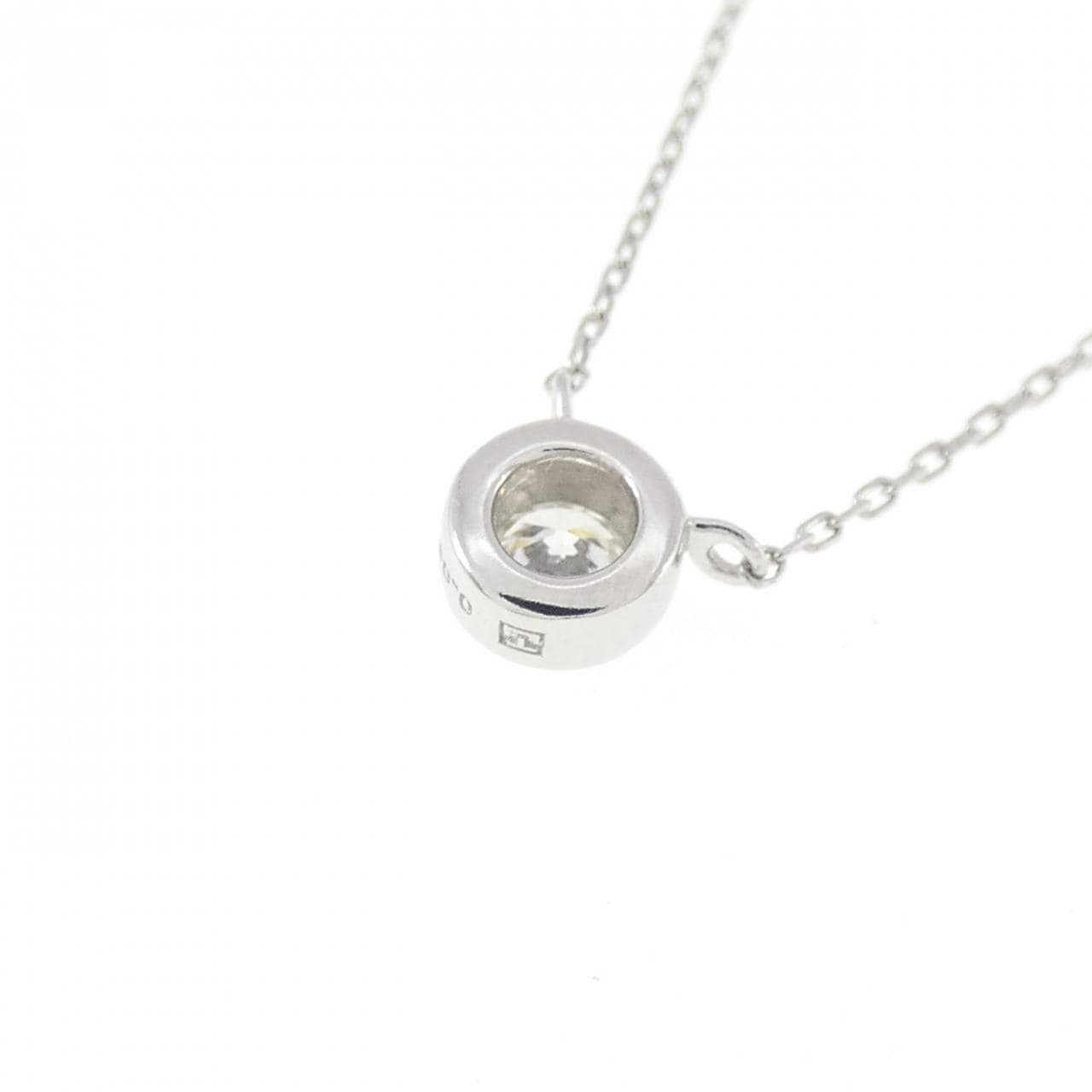 PT900/PT850 ソリティア ネックレス 0.08CT