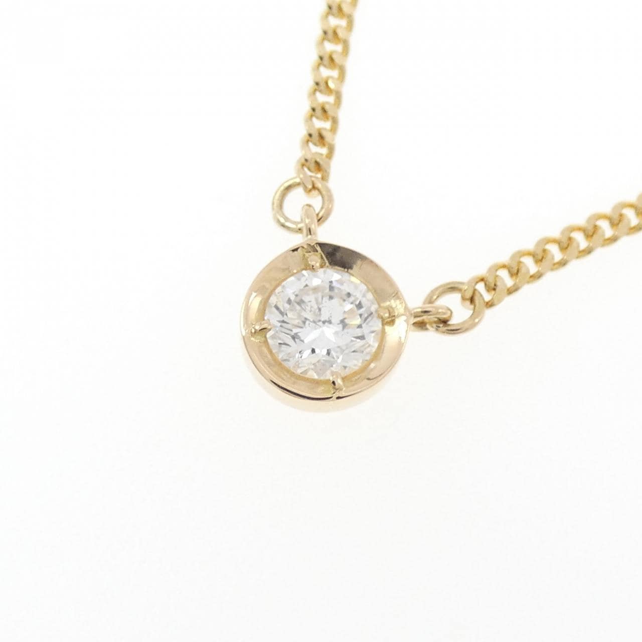 K18YG ダイヤモンド ネックレス 0.28CT