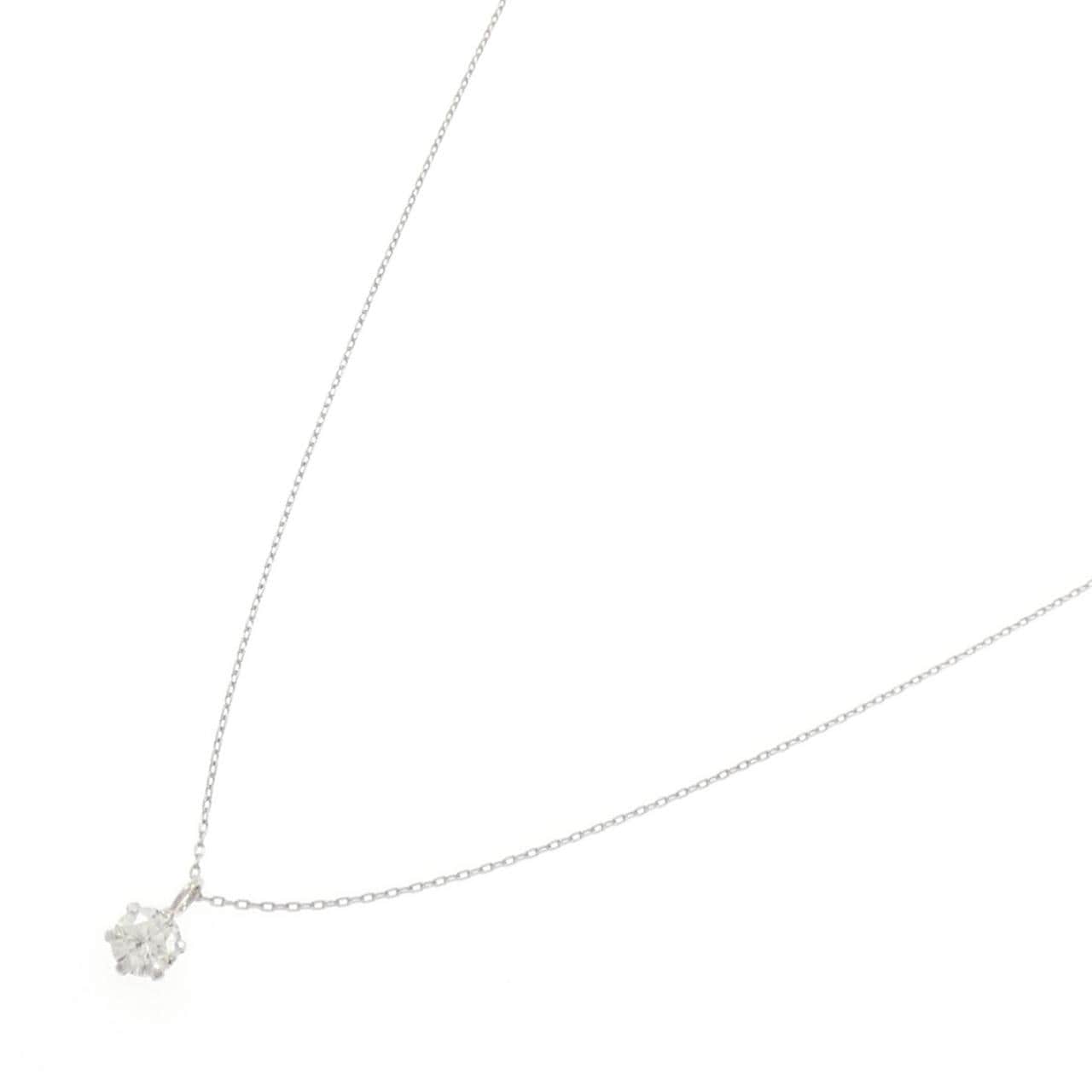 PT900/PT850 ソリティア ダイヤモンド ネックレス 0.3CT