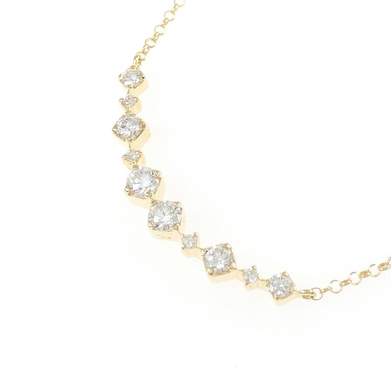 K18YG ダイヤモンド ネックレス 0.51CT