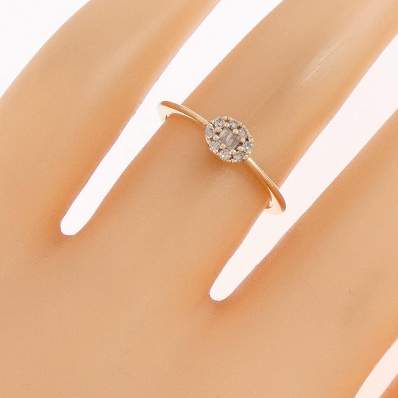 アガット ダイヤモンド リング 0.09CT