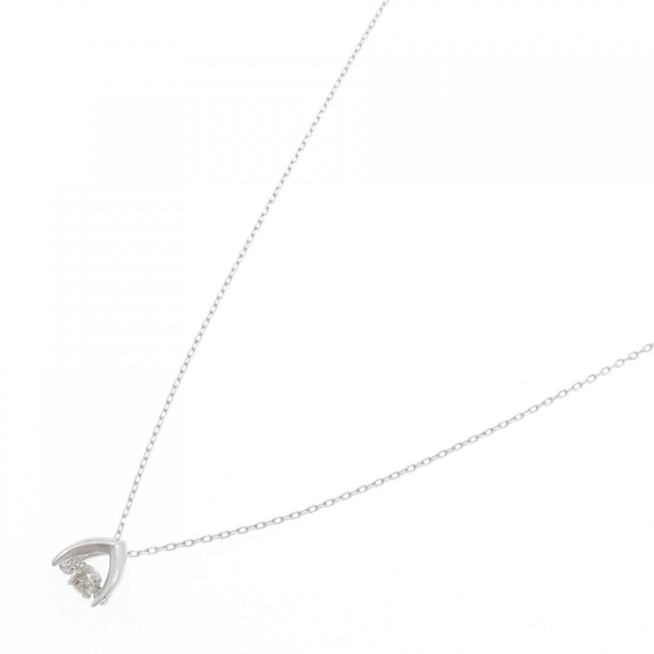 K18WG ダイヤモンド ネックレス 0.05CT