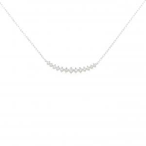 K18WG ダイヤモンド ネックレス 0.20CT