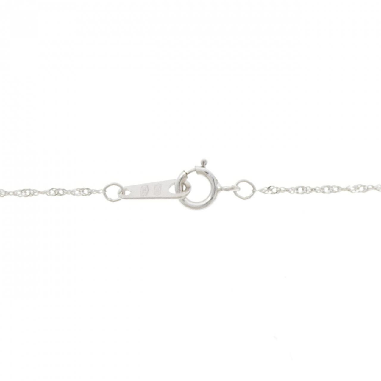 K18WG ハート ダイヤモンド ネックレス 0.50CT