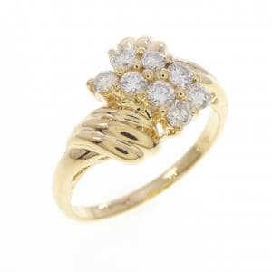 K18YG ダイヤモンド リング 0.32CT