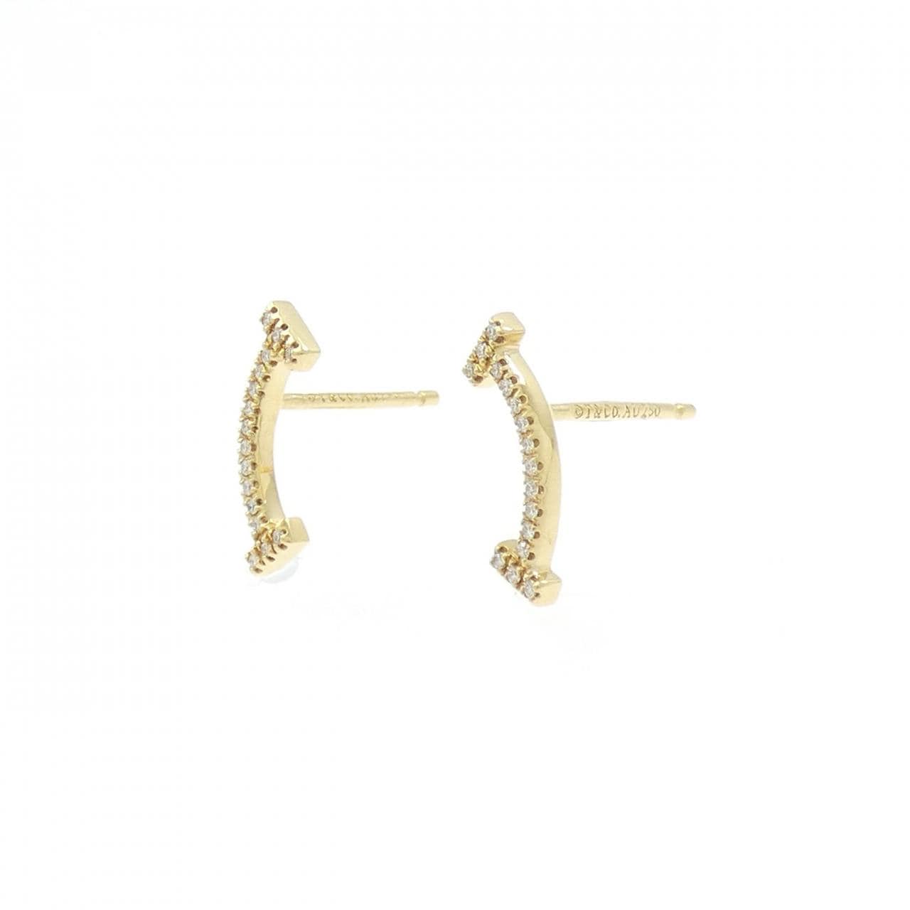 ティファニー Tスマイル ピアス