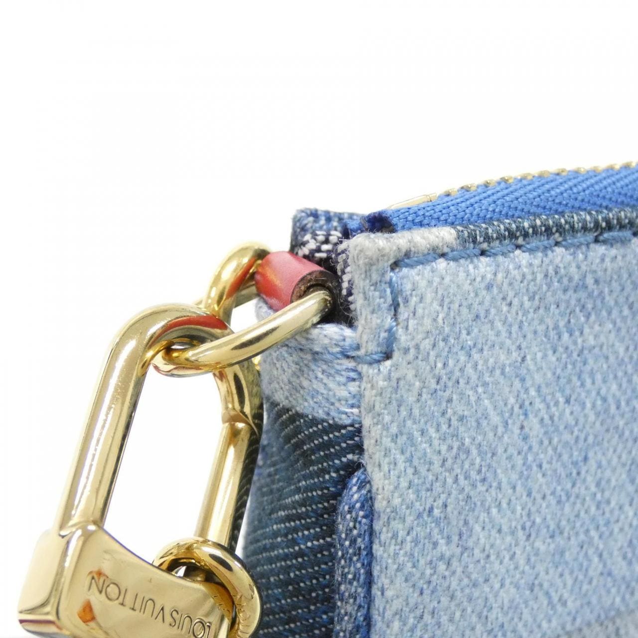 ルイヴィトン デニム モノグラム ミュルティ ポシェット アクセソワール M44990 ショルダーバッグ