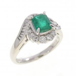 PT900 エメラルド リング 0.77CT