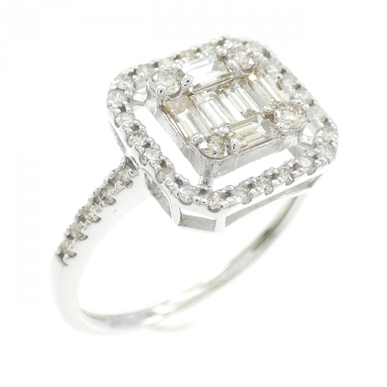 K18WG ダイヤモンド リング 0.50CT