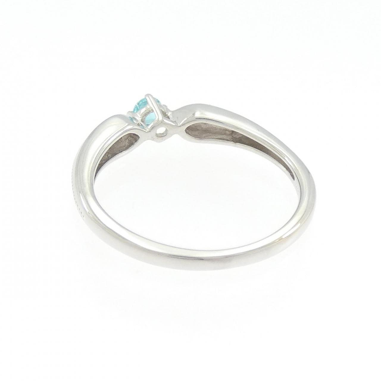 K18WG トルマリン リング 0.12CT