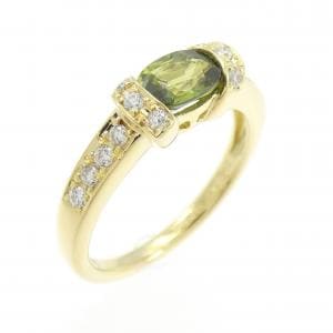 K18YG サファイヤ リング 0.681CT