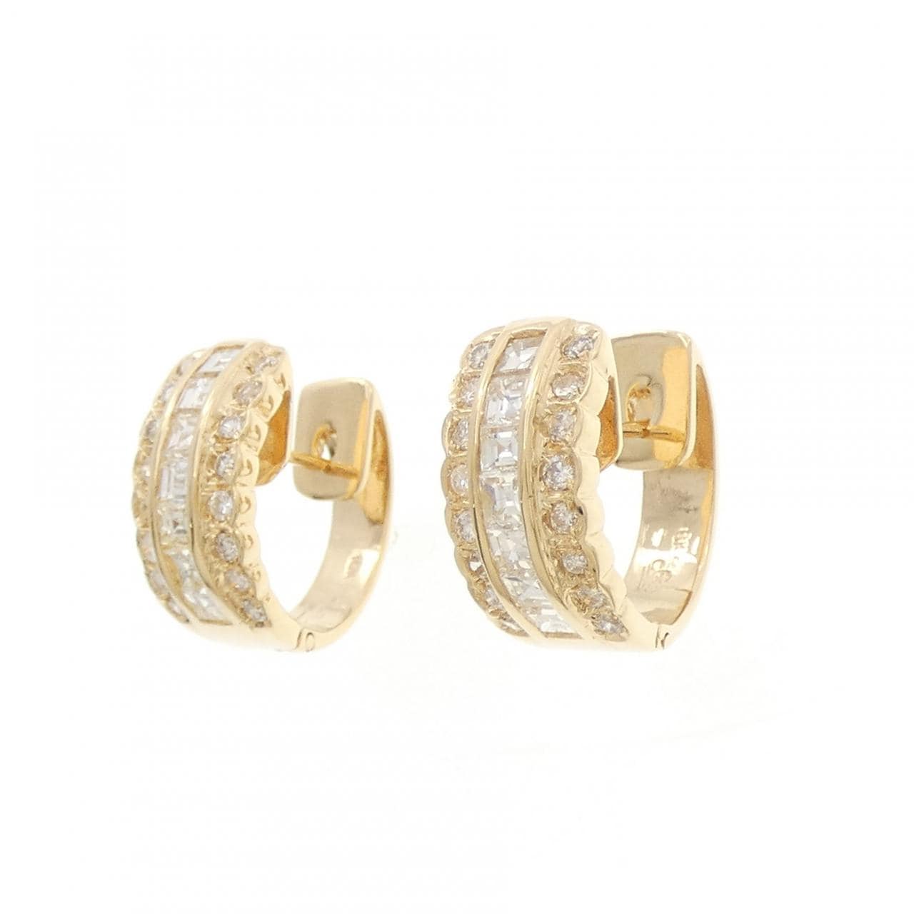 750YG ダイヤモンド ピアス 1.36CT