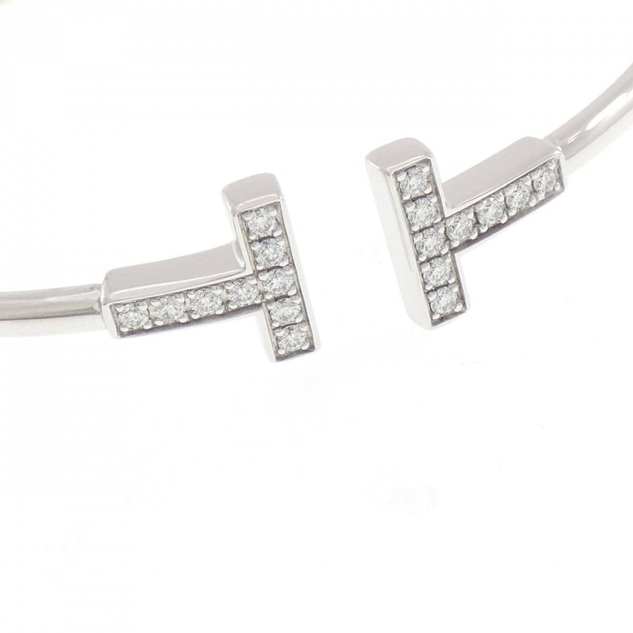 ティファニー Tワイヤー バングル 0.24CT