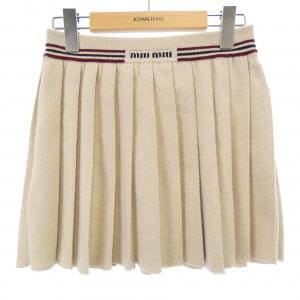 ミュウミュウ MIU MIU MIU MIU ロゴ MMG485 SOOO 14AY スカート