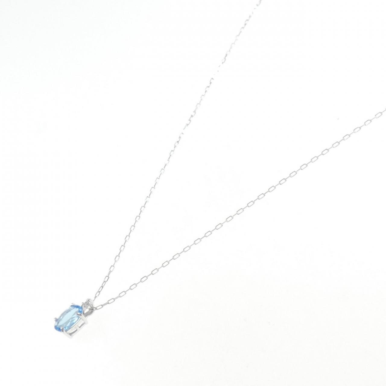 K10WG ブルートパーズ ネックレス