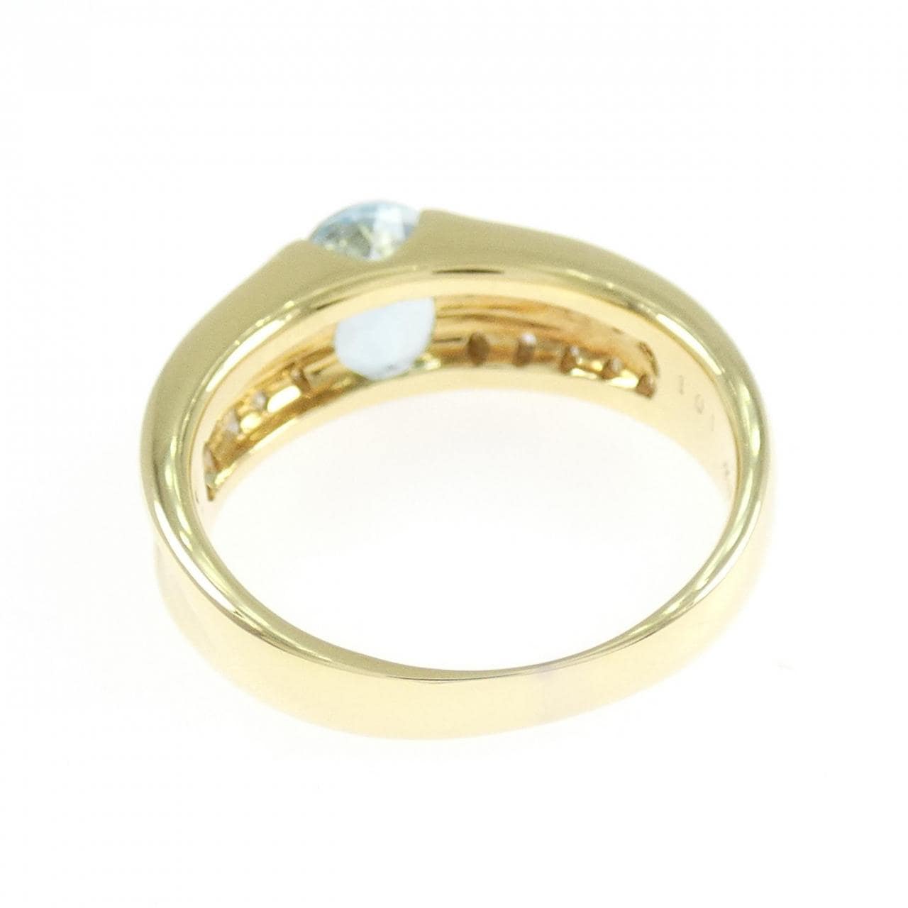 K18YG アクアマリン リング 1.01CT