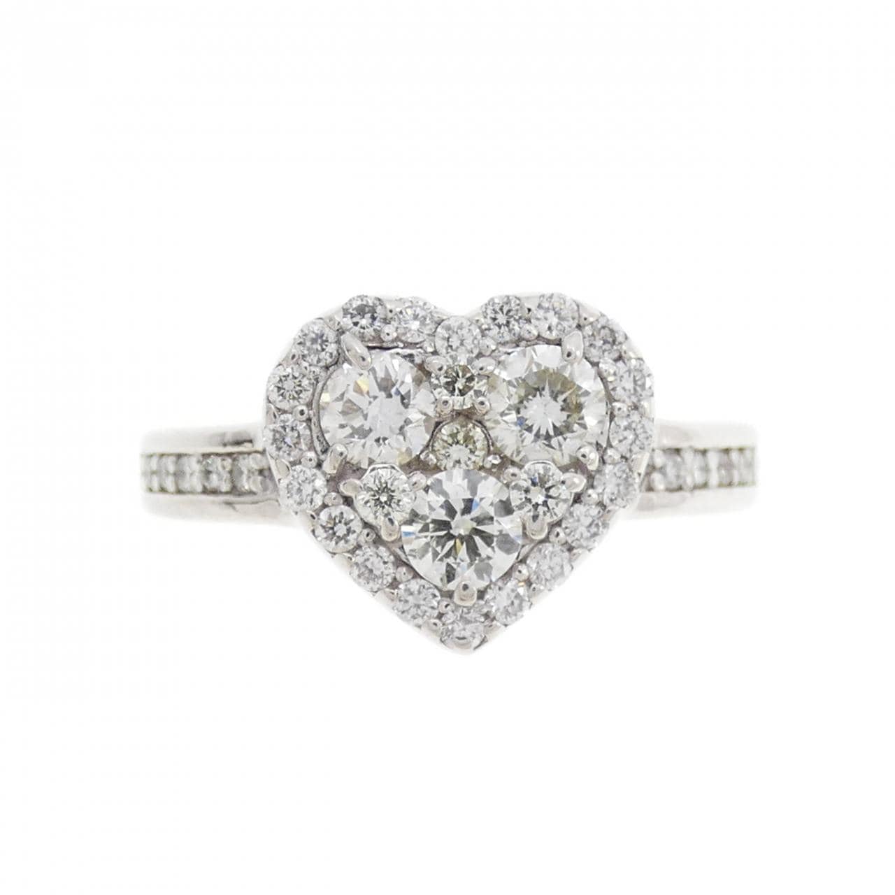 PT ハート ダイヤモンド リング 0.60CT