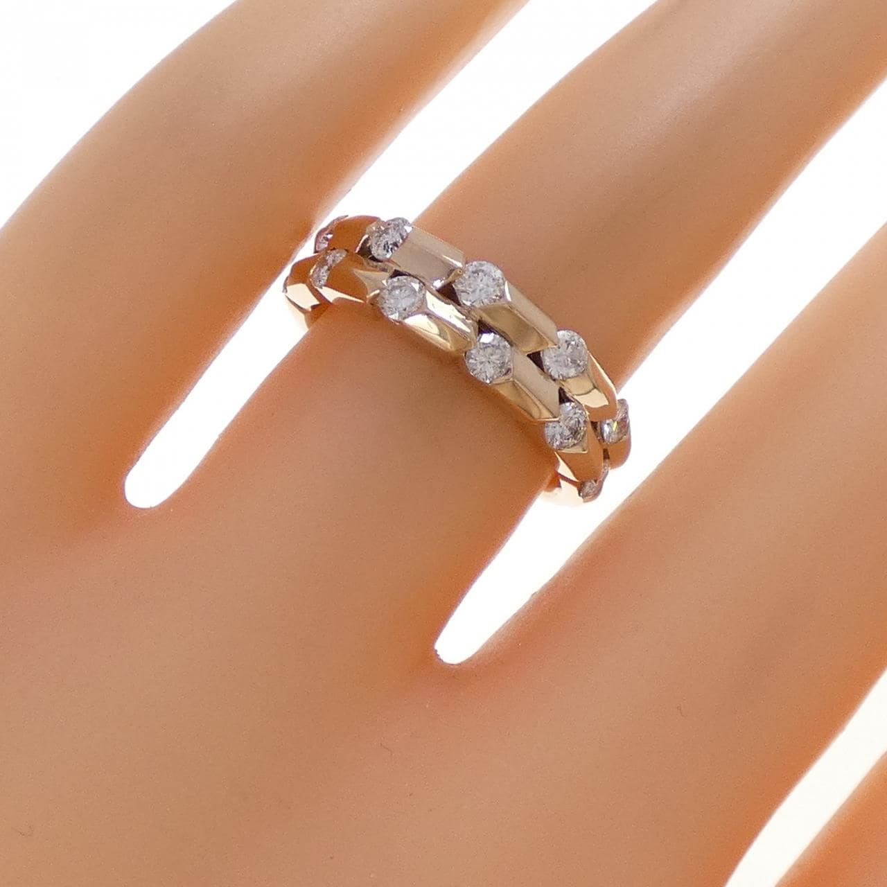 K18PG ダイヤモンド リング 0.60CT