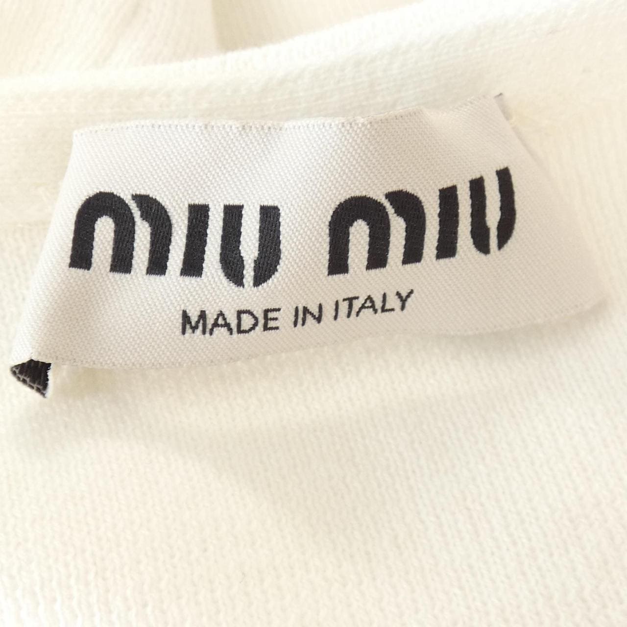 ミュウミュウ MIU MIU MIU MIU ロゴ MMV310 SOOO 18HY タンクトップ