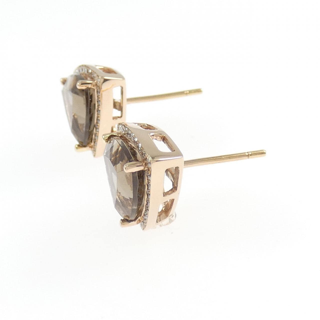 K18PG Quartz Earrings
