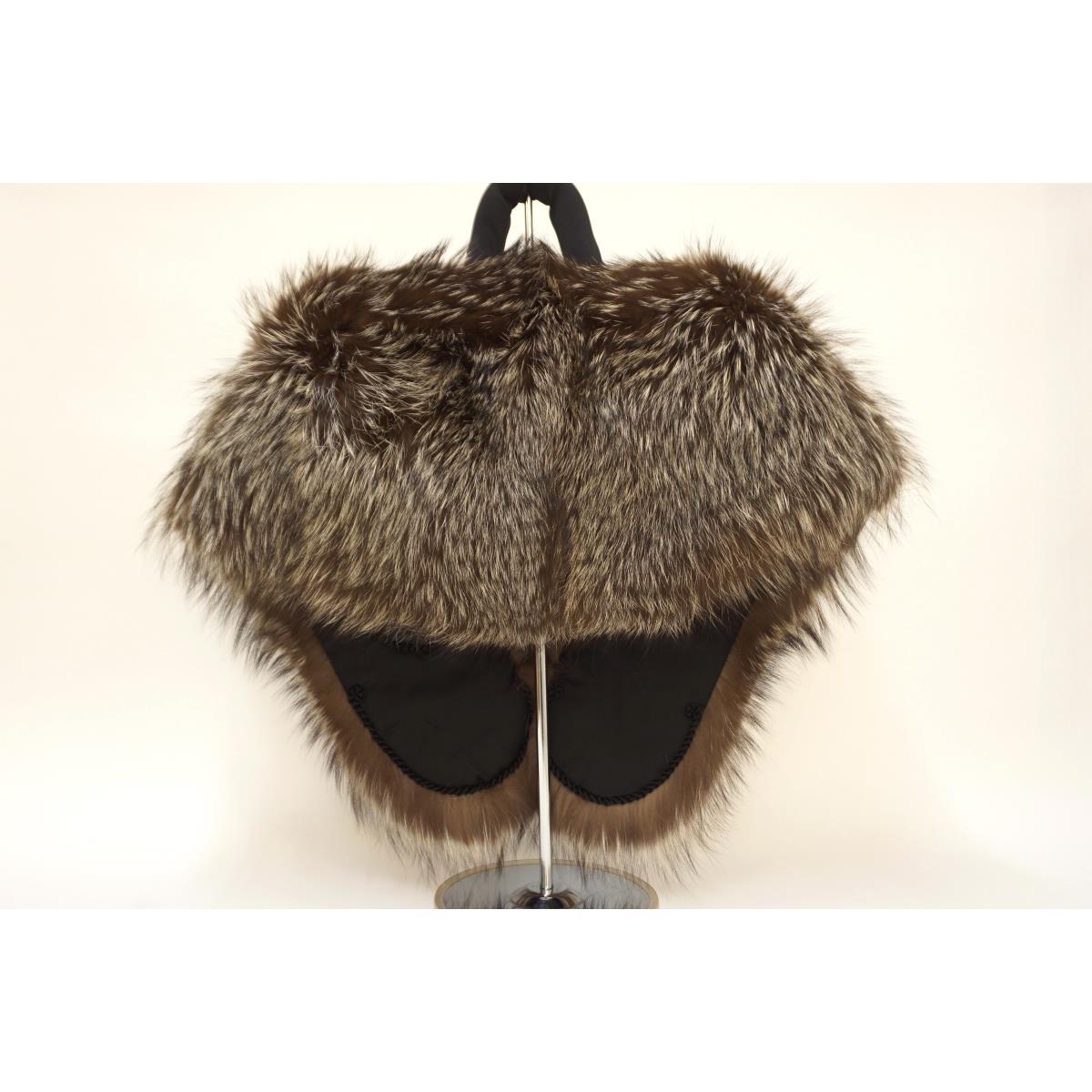 毛皮披肩銀色FOX