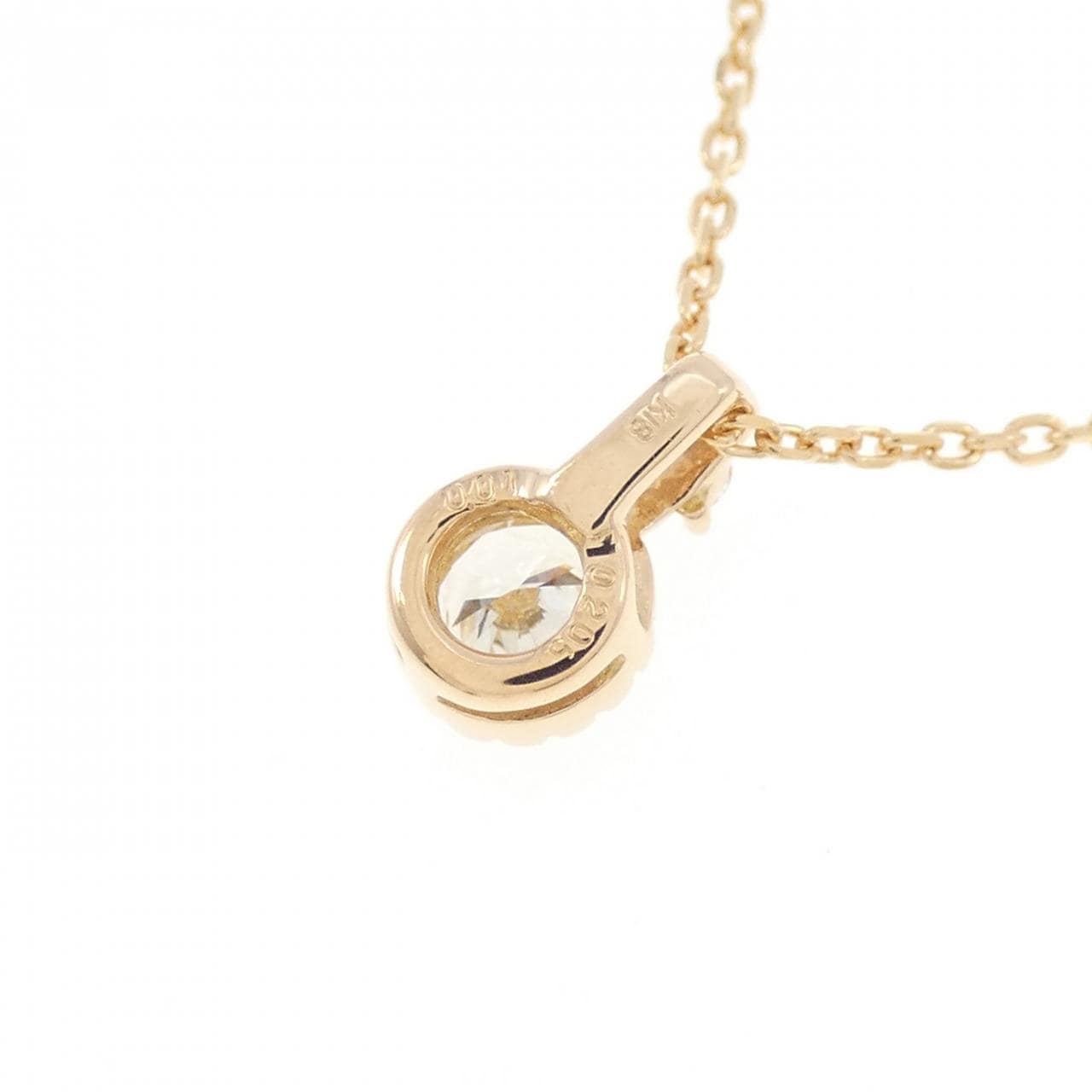 K18PG ダイヤモンド ネックレス 0.205CT