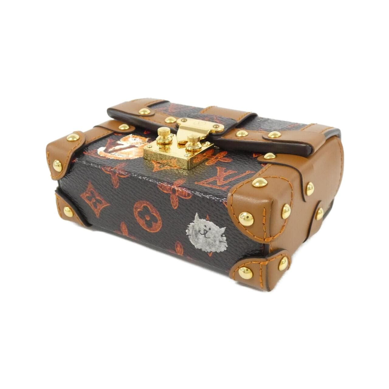 ルイヴィトン モノグラム(キャットグラム) エッセンシャル トランク M63892 キーリング