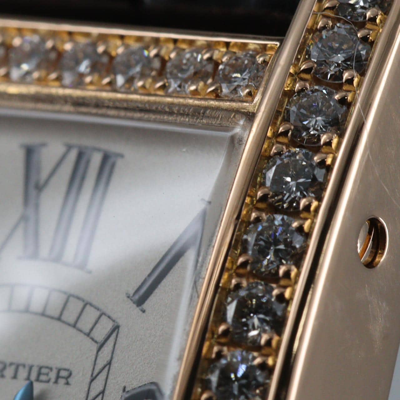 カルティエ タンクアメリカンSM PG/クロスD WB707931 PG･RG クォーツ