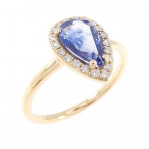 【新品】K18YG サファイヤ リング 1.02CT