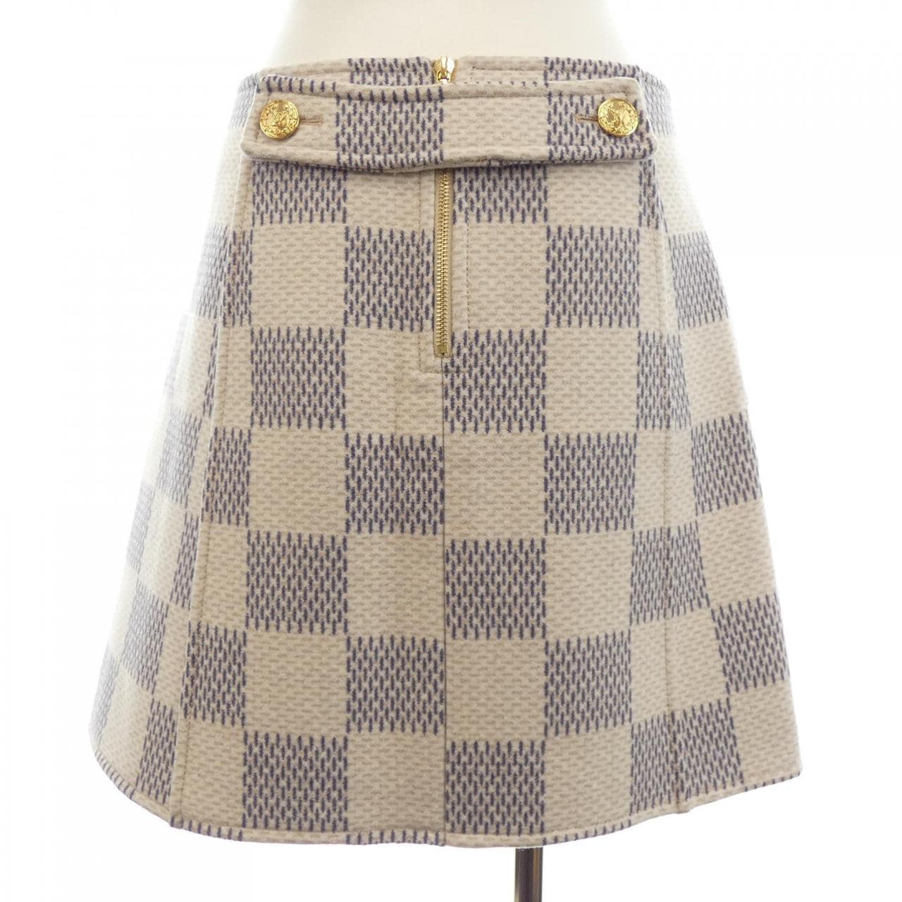 ルイヴィトン LOUIS VUITTON ダブルフェイスダミエアズール FMSK19KG1 スカート